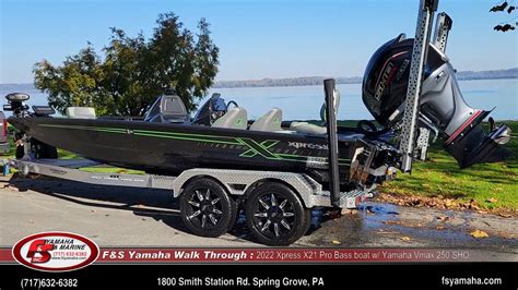 2022 Xpress X21 Pro Bass boat with Yamaha Vmax 250 SHO Walk Thru @ F ...