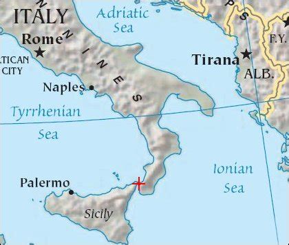 Messina Map - Italy