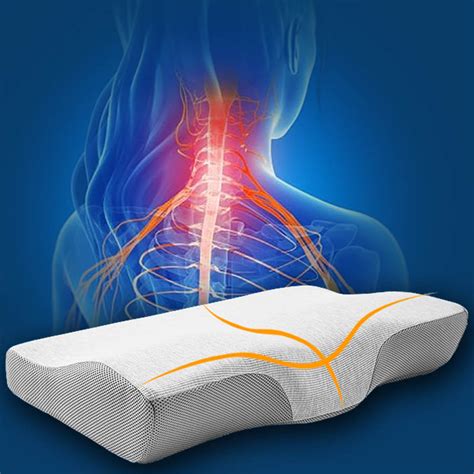 Contoured Orthopedic Memory Foam Pillow for Neck Pain