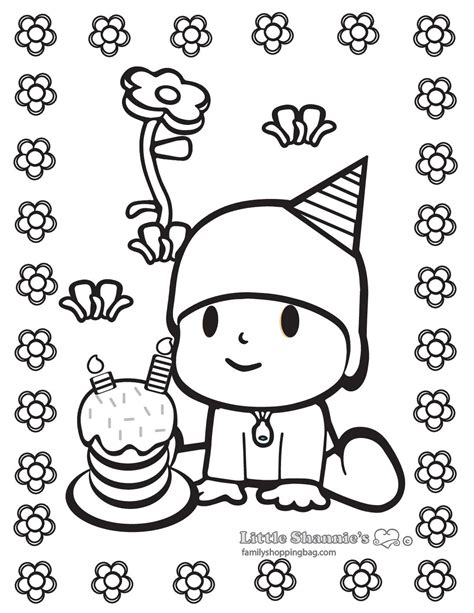 Free Printable Pocoyo Coloring Pages and More | Lil Shannie.com