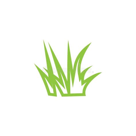 Grass Icon Graphic Design Template Vector Stock Vector - Illustration ...