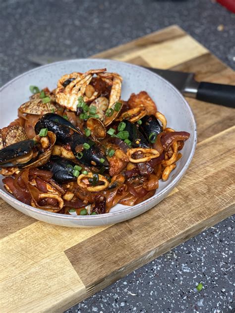 Spicy Korean seafood noodles [homemade] : r/food