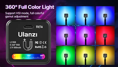 Ulanzi L2 RGB COB Magnetic Video Light