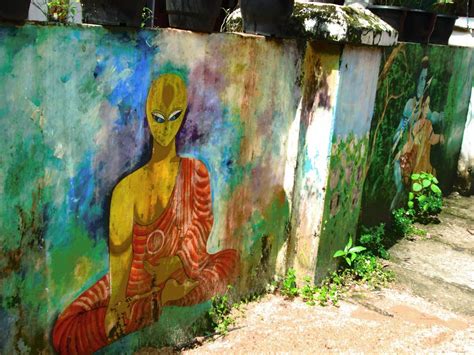 Street Art in Kochi: Buddha Mural