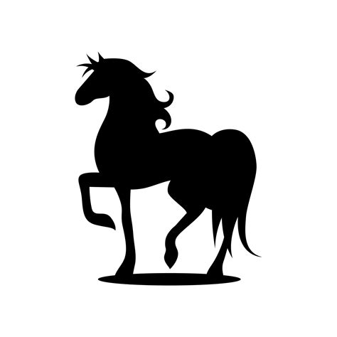 silhouette horse logo design vector 15322795 Vector Art at Vecteezy