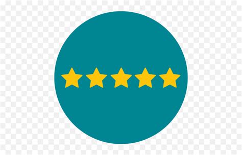 Five Of Five Stars Icon - Rating Flat Icon Transparent Emoji,Newspaper ...