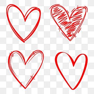 Hearts Sketch PNG Transparent Images Free Download | Vector Files | Pngtree