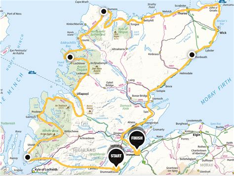 North Coast 500 Campsites Map | Images and Photos finder