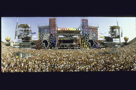 View Of Stage & Audience At Live Aid Con Photograph by Time Life Pictures