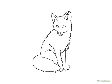 3 Ways to Draw a Fox - wikiHow | Cute fox drawing, Fox drawing, Fox ...