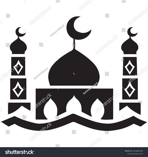 Vektor Stok Masjid Vector Clipart Masjid Logo Vector (Tanpa Royalti ...