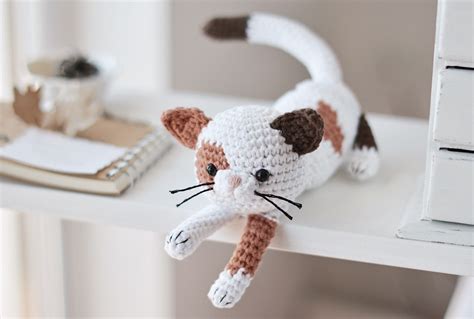 Crochet Calico Cat Pattern Amigurumi Spotted Kitten Tutorial - Etsy Canada