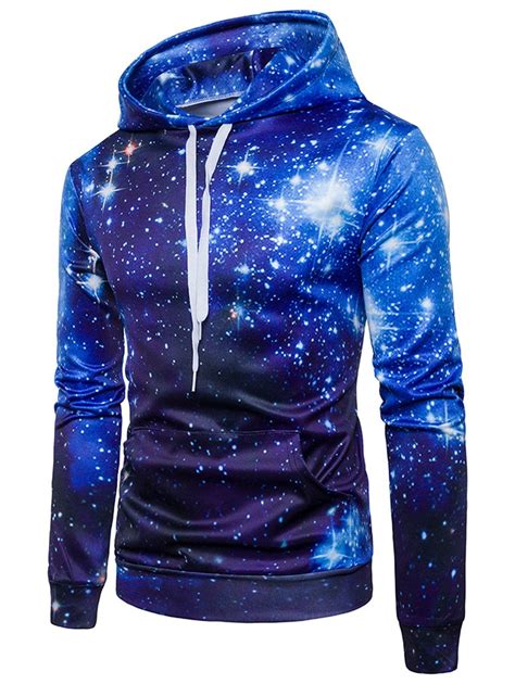 [44% OFF] Starry Night Sky Galaxy Hoodie | Rosegal