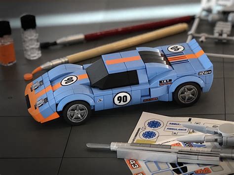 LEGO Ford GT40 in Gulf Oil colours | The Brothers Brick | The Brothers ...