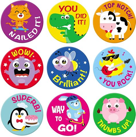 Sweetzer & Orange Reward Stickers for Teachers. 1008 Stickers for Kids ...