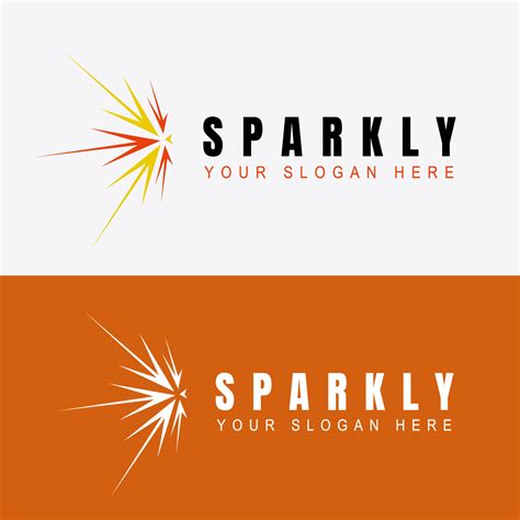 Spark logo design concept. Night logomark illustration. Can ...