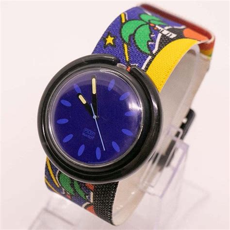 SPORTING CLUB PWB165 Pop Swatch | 1990s Vintage Pop Swatch Watch ...