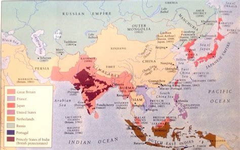 Imperialism In Asia Map