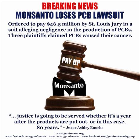 THE SOURCE: Monsanto Ordered to Pay $46.5 Million in PCB Lawsuit in ...