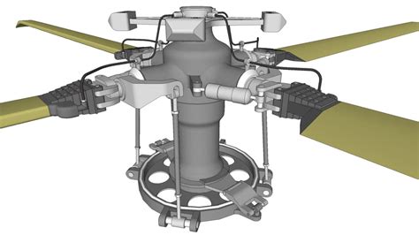 Blackhawk helicopter UH-60M main rotor system | 3D Warehouse