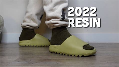 2022 Update YEEZY Slide Resin Review + On Feet Look - YouTube