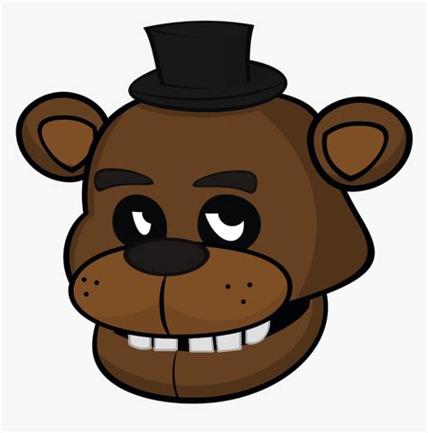 Freddy Fazbear Face Png , Png Download - Freddy Fazbear Head Drawing ...