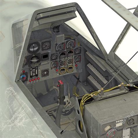 View of the pilot’s cockpit of the Me 262 B-1a/U1. [Visualisation 3d ...