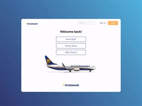 Ryanair Flight Status Concept | Website Design by RaspBerry Design on ...