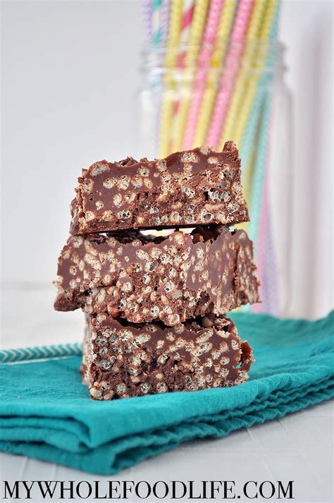 Chocolate Rice Crispy Squares - My Whole Food Life