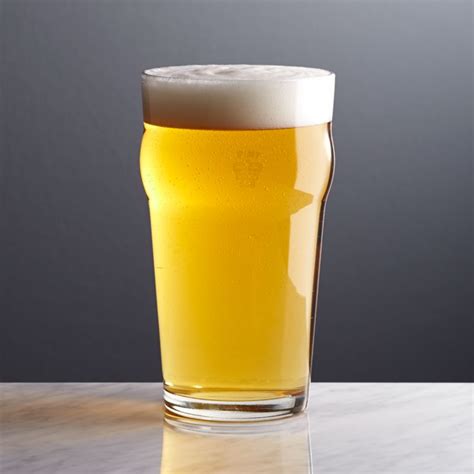 Pint Glass Tumbler with Crown + Reviews | Crate & Barrel