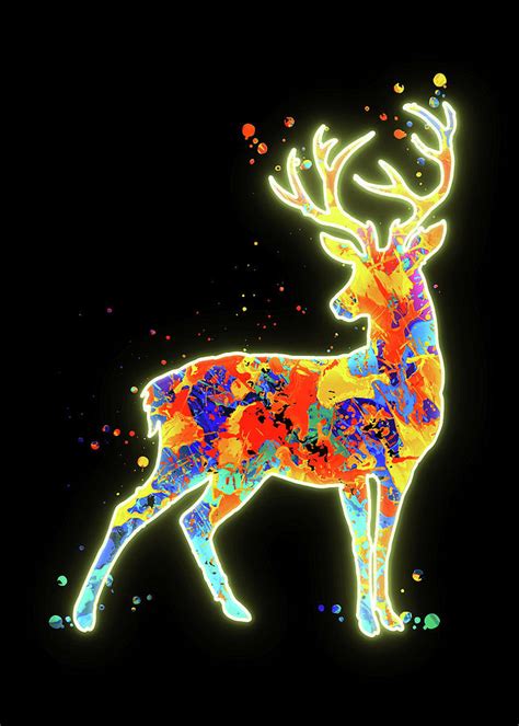 Watercolor Deer Digital Art by Wrenn Huber - Fine Art America