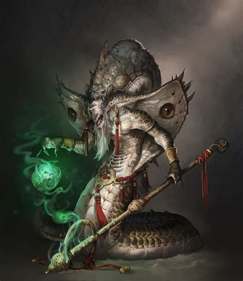 Naga King by Sunong : ImaginaryMonsters | Creature concept art, Fantasy ...