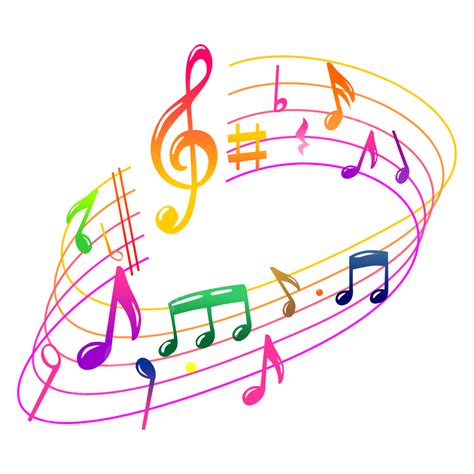 Colorful Music Notes Vector Hd Images, Colorful Music Note Vector ...