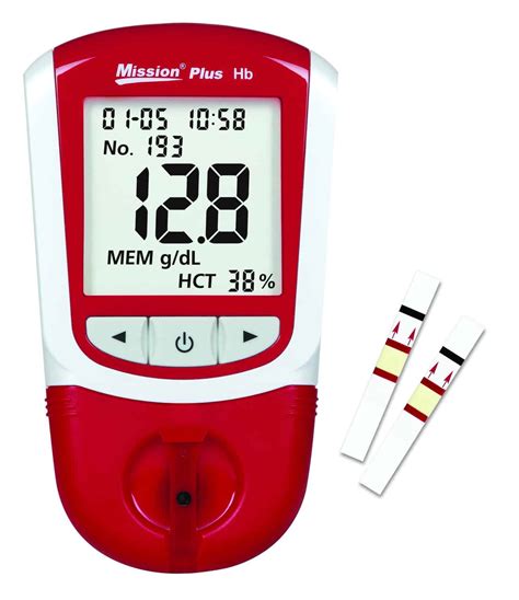 Mission Plus Hb Hemoglobin Meter Starterpack - Basic (incl. 10 strips ...