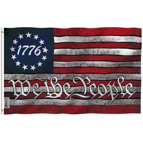 Flag 1776 American We The People Flags Circle Stars 3x5 Ft With ...