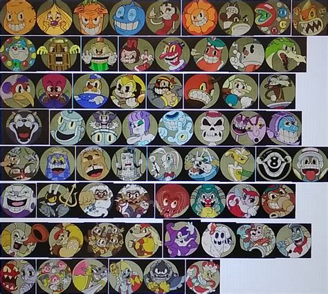 All of the Bosses in Cuphead (Original and DLC) by 99f5 on DeviantArt