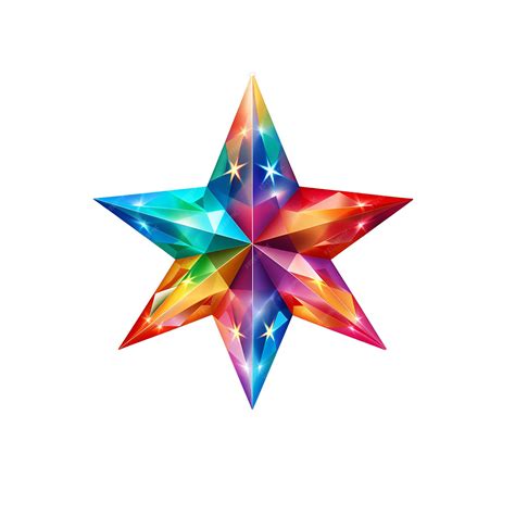 Premium PSD | Colorful star sticker