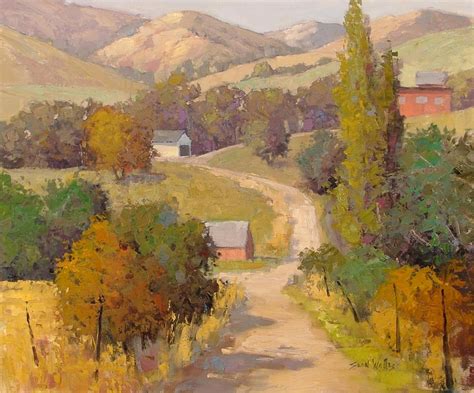 beautiful landscape oil paintings by Sean Wallis ~ art craft projects