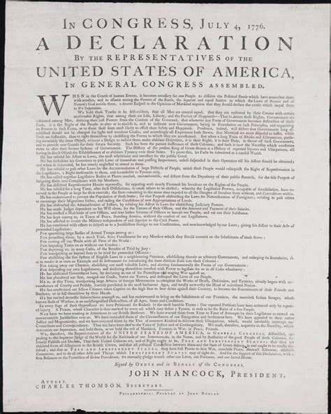 Declaration of Independence (1776) - Encyclopedia Virginia