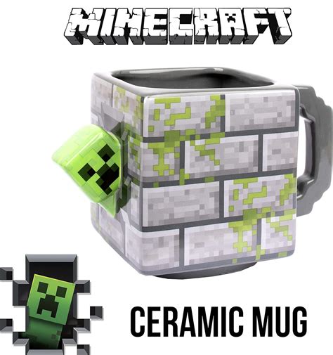 Minecraft – Minecraft Mug – Ceramic Mug – 650 ml Capacity – Creeper Mug ...