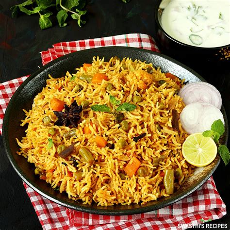 Veg Biryani Recipe | Vegetable Biryani - Swasthi's Recipes