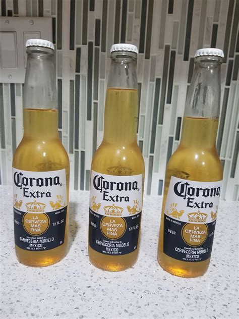 One of my Coronas had more beer than the others! : r/mildlyinteresting