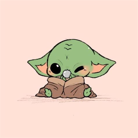 Cute Cartoon Drawings Of Baby Yoda