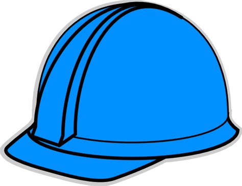 Blue Hard Hat Clip Art at Clker.com - vector clip art online, royalty ...