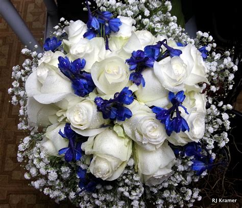 Bride's bouquet | Blue wedding bouquet, Blue wedding flowers, Blue ...