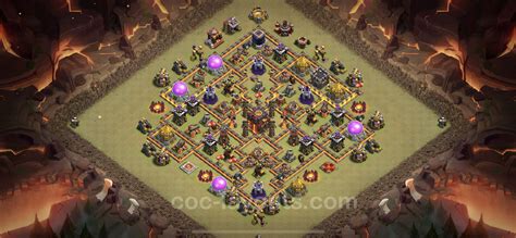 Best Anti 3 Stars War Base TH10 with Link, Anti Everything - Town Hall ...