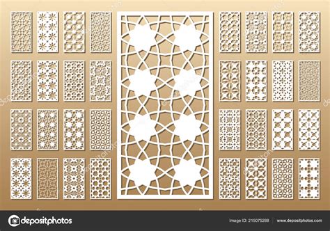 Laser cut panels Stock Vector by ©midonova.tamara 215075288