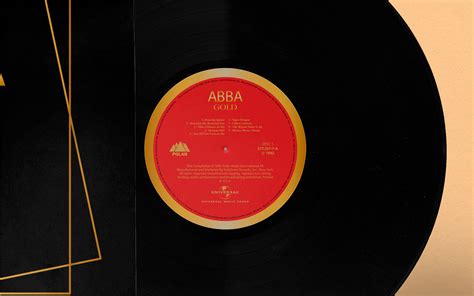 ABBA's Gold: Greatest Hits Vinyl Redesign on Behance