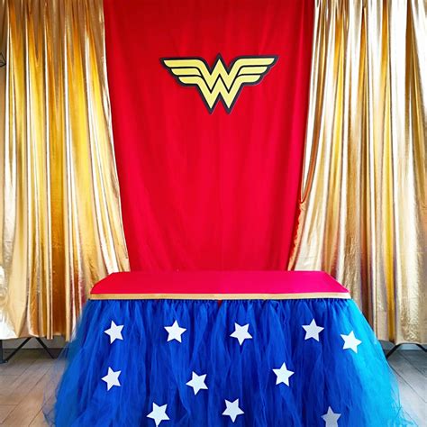 Customised Wonder Woman Theme Party Decor, Hobbies & Toys, Stationery ...