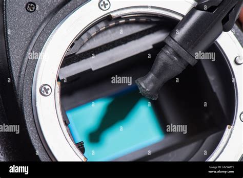 cleaning dirty camera sensor (CCD or Cmos Stock Photo - Alamy